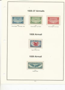 MINT USA STAMPS MOUNTED ON AMERICAN HEIRLOOM HINGELESS PAGES  (C13)