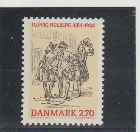 Denmark  Scott#  765  MNH  (1984 Ludvig Holberg)