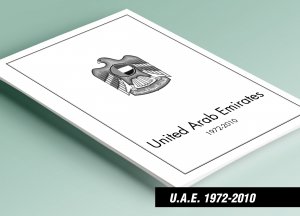 PRINTED UNITED ARAB EMIRATES [U.A.E.] 1972-2010 STAMP ALBUM PAGES (138 pages)