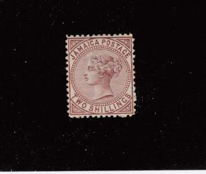 JAMAICA # 14 MH QUEEN VICTORIA 2sh CAT VALUE $50+