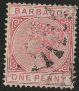 Barbados Scott 61 Victoria 1p Used 1882