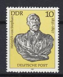 East Germany - 1981 H.von Stephan Sc# 2157 - MNH (3626)