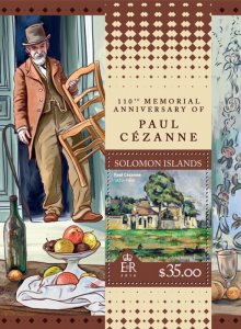 SOLOMON IS. - 2016 - Paul Cezanne - Perf Souv Sheet - Mint Never Hinged