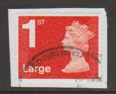 GB QE II Machin SG U2960a - 1st vermillion  Large - MA14 - No Source Code