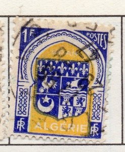 Algeria 1947-55 Early Issue Fine Used 1F. 170708