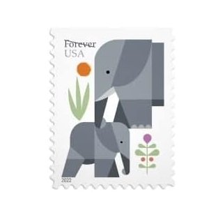 elephant  forever stamps  5 Books of 20pcs,total 100pcs