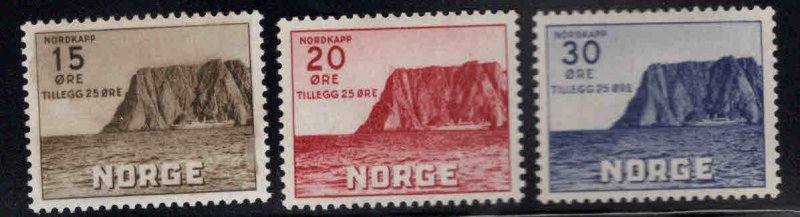 Norway Scott B54-B56 MH* 1953 North Cape set one hinge thin see back scan