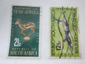 South Africa #301-2 used set  2023 SCV = $3.25