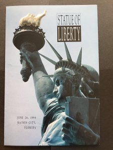 1994 Statue of Liberty ATM stamp Autographed First Day Ceremony program Sc 2599