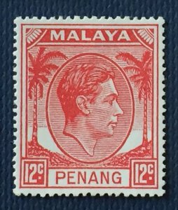 Malaya Straits Settlements PENANG 1949-52 KGVI 12c MH SG#12 M5239