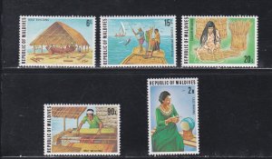 Maldive Islands # 710-714, Various Occupations, Mint NH, 1/2 Cat.