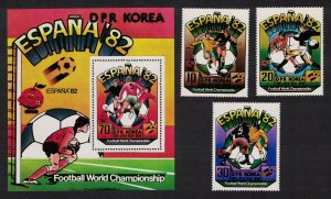 Korea World Cup Football Championship Spain 1982 3v+MS 1981 MNH