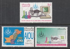 Pakistan 935-937 MNH 