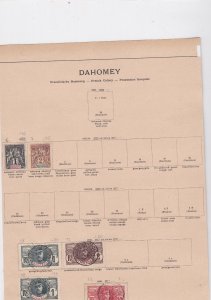 dahomey stamps sheet ref 11134