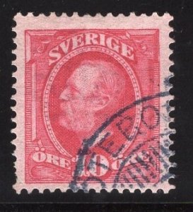 Sweden #58   used  1903 10 ore King Oscar II