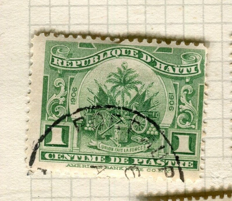 HAITI; Early 1920s pictorial issue fine used issue 1c