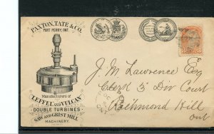 PORT PERRY OC 11 82, Paxton Tate & Co. Turbines Small Queen cover Canada