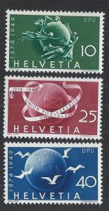 SWITZERLAND SC# 322-4 FVF/OG 1949