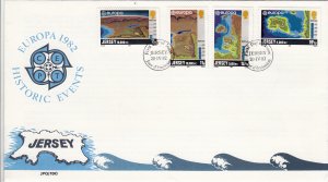 Jersey 1982, Europa ,  Set of 4, on FDC
