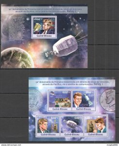 2013 Guinea-Bissau Space Television Relay 1 Kennedy Kb+Bl ** Stamps St1208