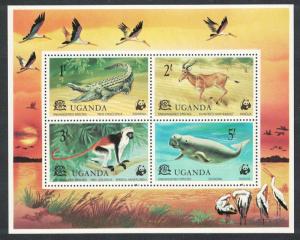 Uganda Endangered Species MS SG#MS204