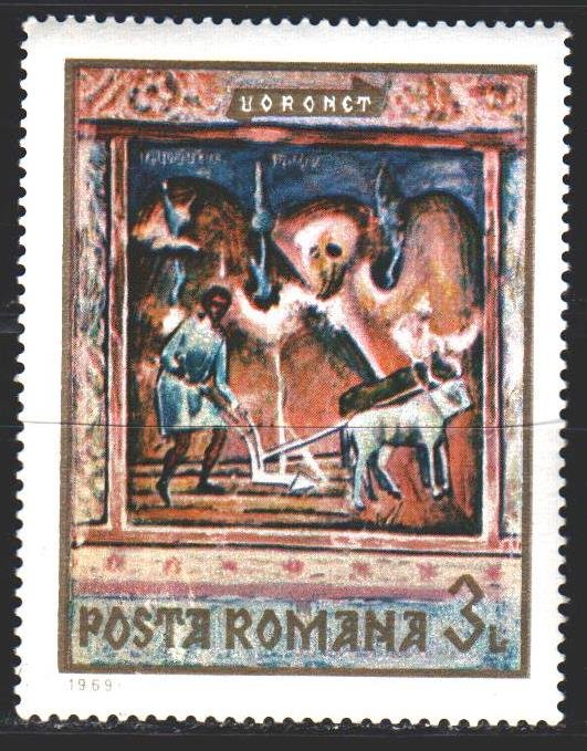 Romania. 1969. 2819 from the series. The frescoes in the monastery. MNH.