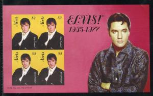 NEVIS  ELVIS PRESLEY IMPERFORATE SHEET II MINT NH