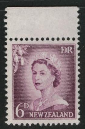 New Zealand Scott 311 MNH** 1955 redrawn QE2 perf 13.5