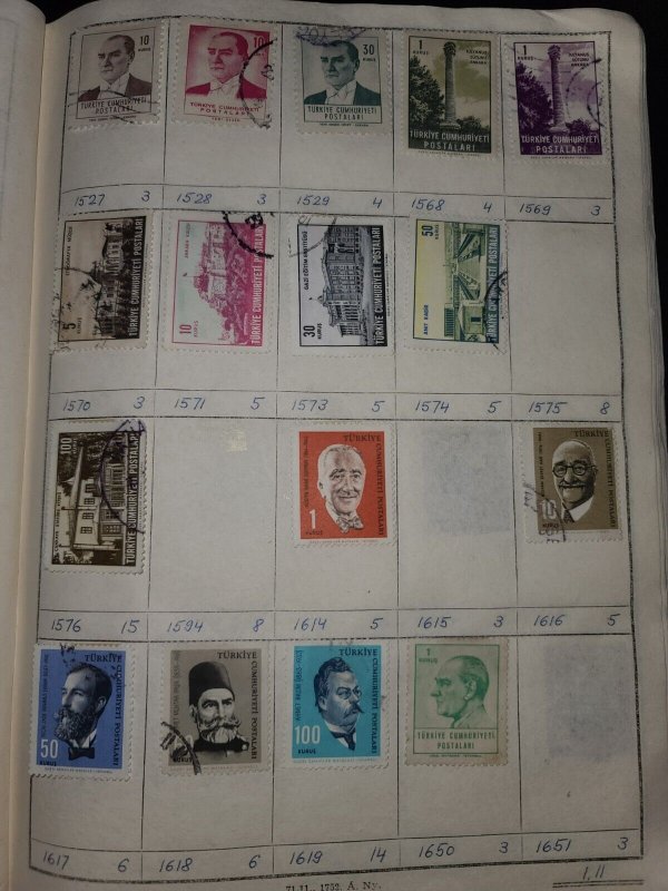 Dealer Stamp Approval Book Sweden, Switzerland, Turkey, UAR