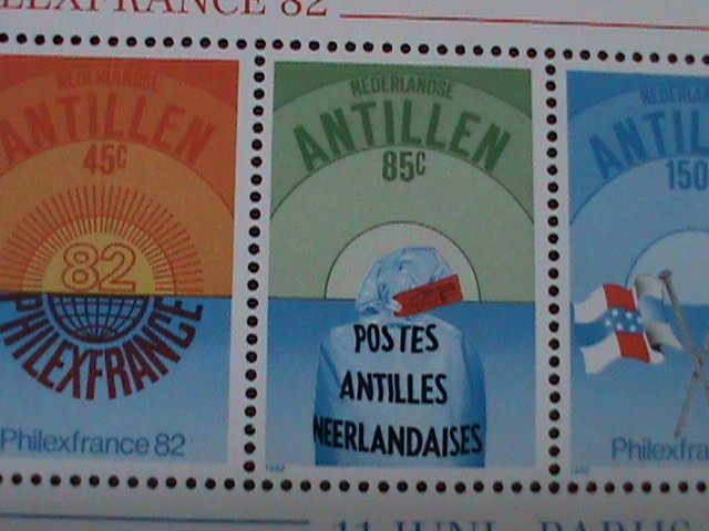 ​NETHELANDS-ANTILLEN  SC#484a  PHILEXFRANCE'82 INTEL.STAMP SHOW -MNH S/S VF