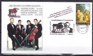 Romania, OCT/96. Transylvan Quartet Cancel on Cachet Cover.