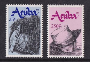 Aruba  #73-74  MNH  1991    Traditional Crafts