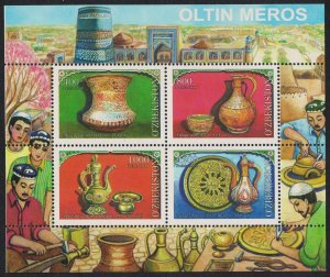 Uzbekistan Copperware MS 2010 MNH SG#MS739 MI#Block 56