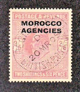 Great Britain Offices in Morocco Scott #208 Used