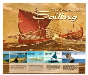 Micronesia 2005 The History Of Sailing - Sheet of 4 Stamps - MNH