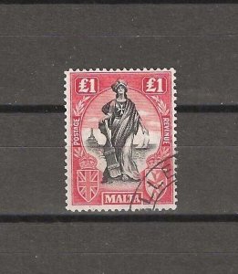 MALTA 1922/26 SG 140 USED Cat £350