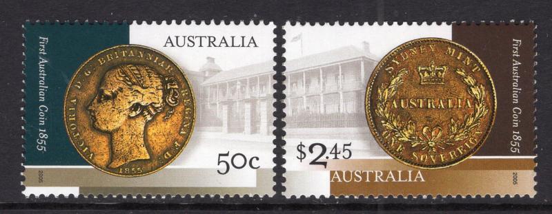 Australia 2366-2367 Coins on Stamps MNH VF