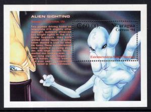 Nicaragua 2025 Aliens Souvenir Sheet MNH VF