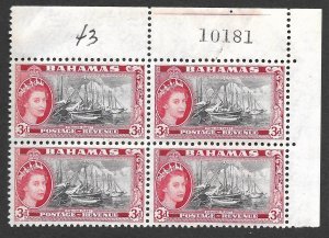 Doyle's_Stamps: MNH 1954 Bahamas PNBs, Scott #160** to #163**