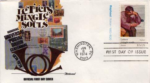 United States, First Day Cover, U.P.U. Universal Postal Union, Art