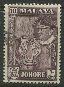 STAMP STATION PERTH Johore #163 Sultan Ismail Used 1960