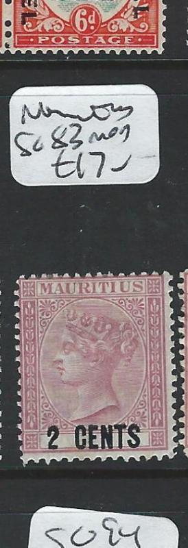 MAURITIUS   (PP2107B) QV 2C  SG 83  MOG