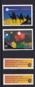 Netherlands Antilles #755-756  MNH 1995 Christmas and New Year