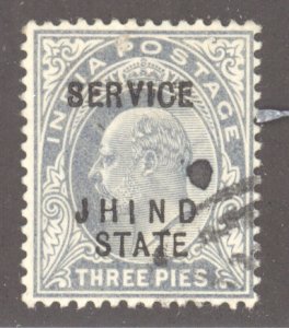 India- Convention States, Jhind, Scott #o16, Used