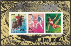 1983 Korea North 2420-22/B163b 1984 Olympic Games in Los Angeles 50,00 €