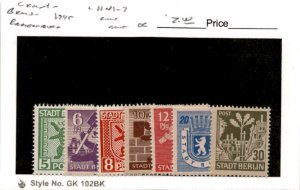 Germany, Postage Stamp, #11N1-11N7 Mint Hinged, 1949 Russian Berlin Zone (AG)