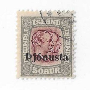 Iceland Sc #069  50aur used FVF