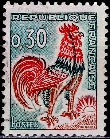 France; 1965: Sc. # 1024B:  Used Single Stamp