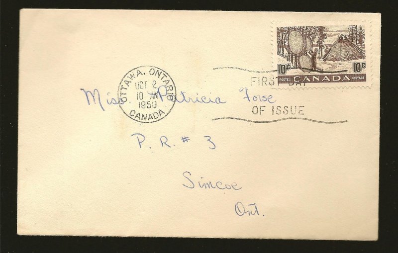 Canada 301 Indians Drying Skins 1950 First Day Cover Used