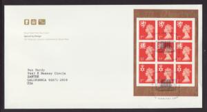 Great Britain WMMH96a Queen Elizabeth II Machin Typed Addressed FDC